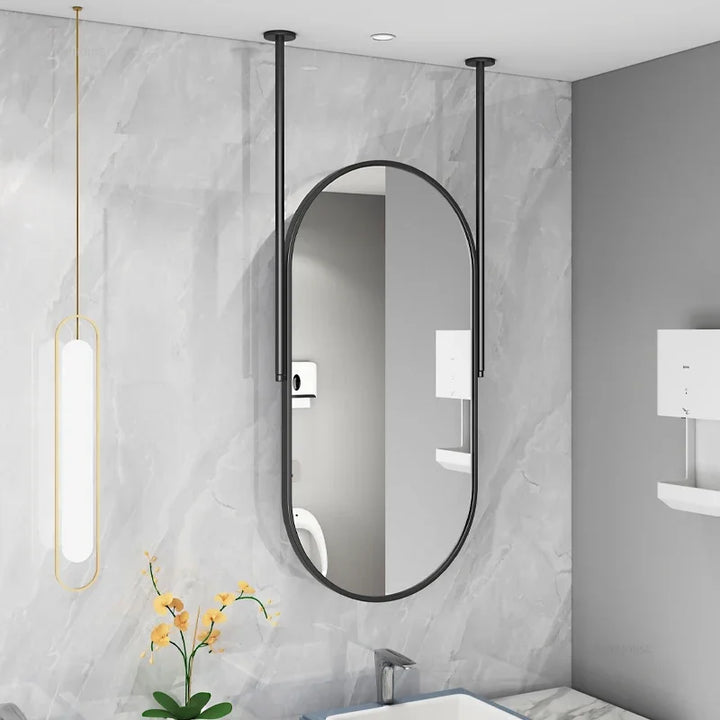 Horizon Dual-Rod Suspended Capsule Mirror - product detail view 8 by LUMEVORO