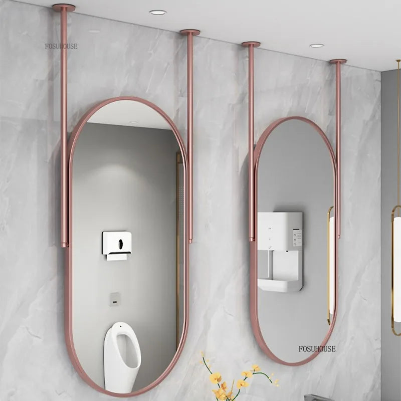 Horizon Dual-Rod Suspended Capsule Mirror - product detail view 4 by LUMEVORO