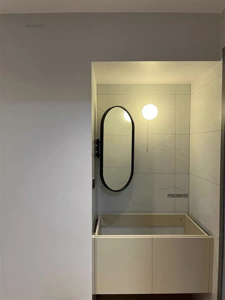Sculptural Corner Folding Full-Length Mirror with Stand - product detail view 20 by LUMEVORO