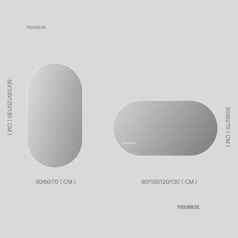 Horizon Capsule Backlit LED Smart Mirror with Digital Clock - product detail view 6 by LUMEVORO