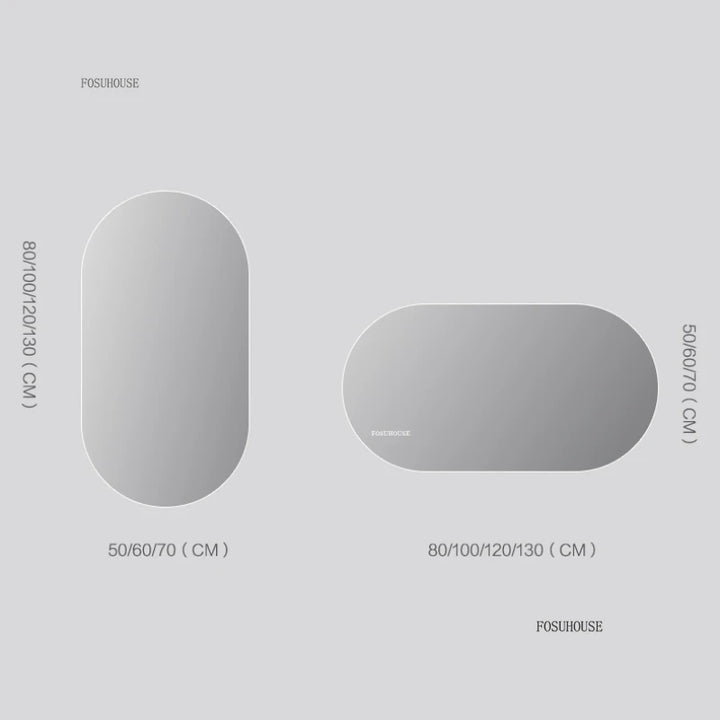 Horizon Capsule Backlit LED Smart Mirror with Digital Clock - product detail view 6 by LUMEVORO