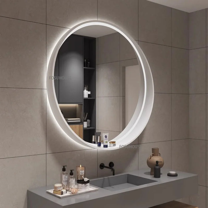 Artisan Oak Wood Framed Wall Mirror with Exposed Joinery - product detail view 5 by LUMEVORO