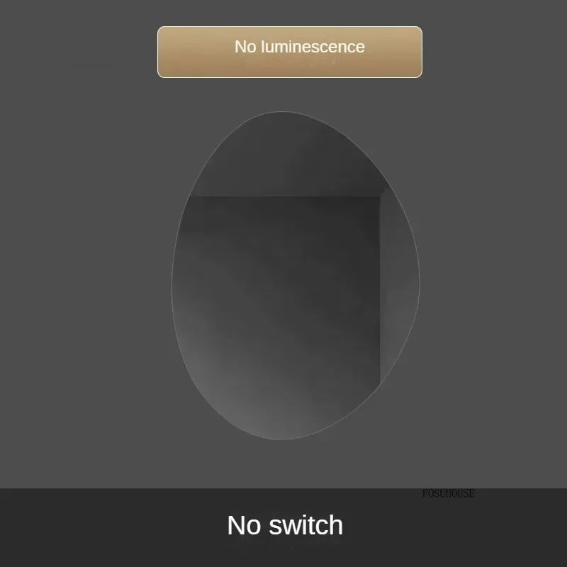 Essence Organic Pebble Backlit Frameless Smart Mirror - product detail view 7 by LUMEVORO