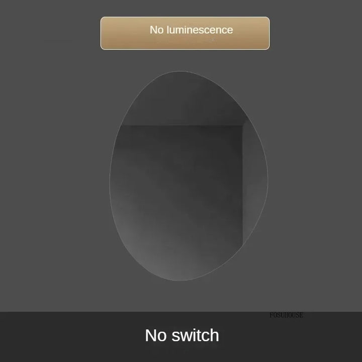 Essence Organic Pebble Backlit Frameless Smart Mirror - product detail view 7 by LUMEVORO