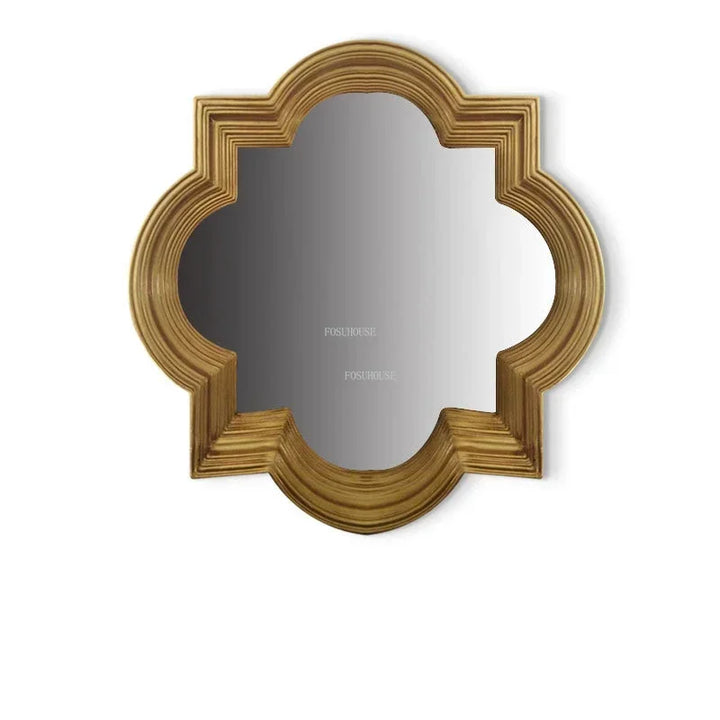 Versailles Quatrefoil Antiqued Silver Wall Mirror - product detail view 9 by LUMEVORO