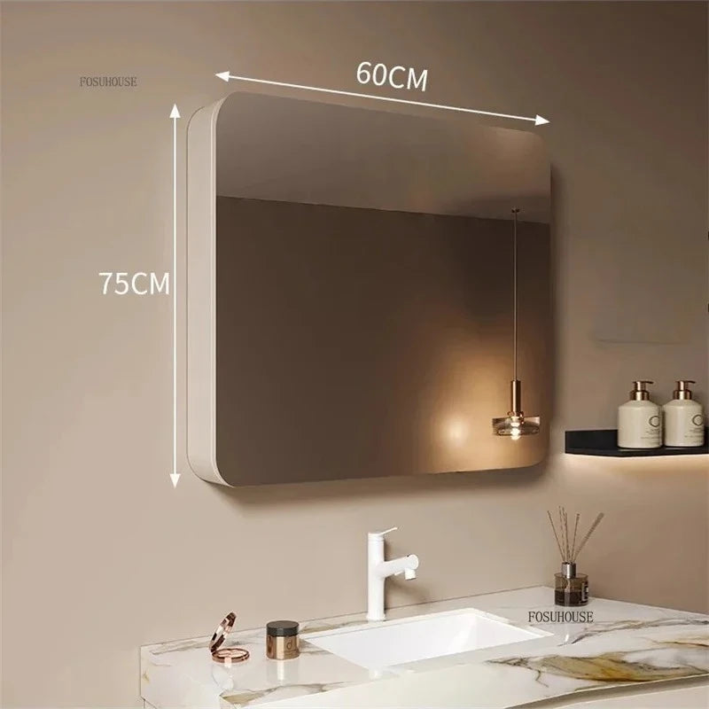 Clarity Capsule Frameless Mirrored Cabinet with Storage - product detail view 6 by LUMEVORO