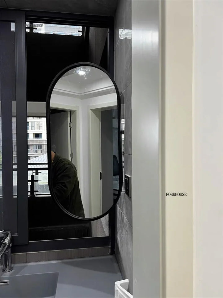 Sculptural Corner Folding Full-Length Mirror with Stand - product detail view 18 by LUMEVORO