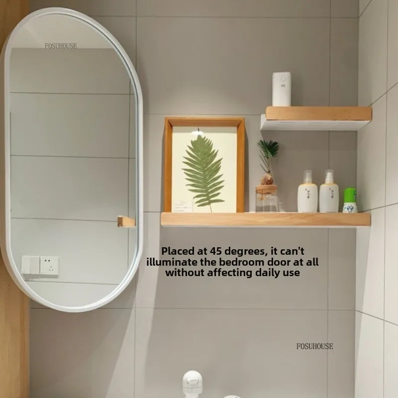Sculptural Corner Folding Full-Length Mirror with Stand - product detail view 3 by LUMEVORO