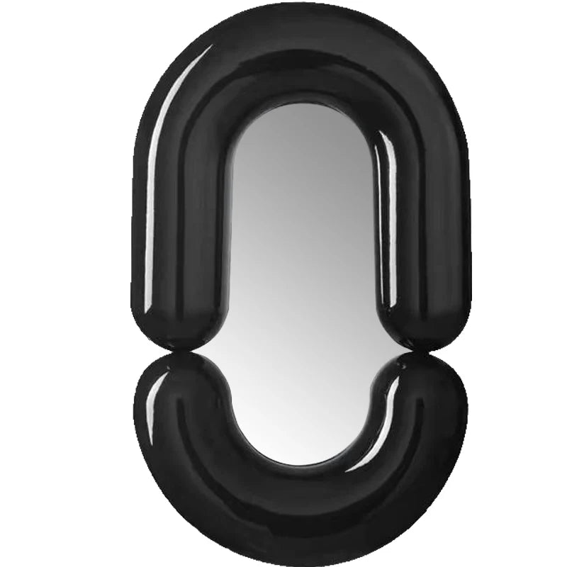 Milan Tubular Glossy White Avant-Garde Wall Mirror - product detail view 11 by LUMEVORO