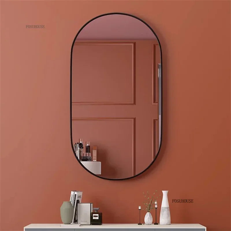 Artisan Gold Metal Framed Wall Mirror with Exposed Joinery - product detail view 3 by LUMEVORO