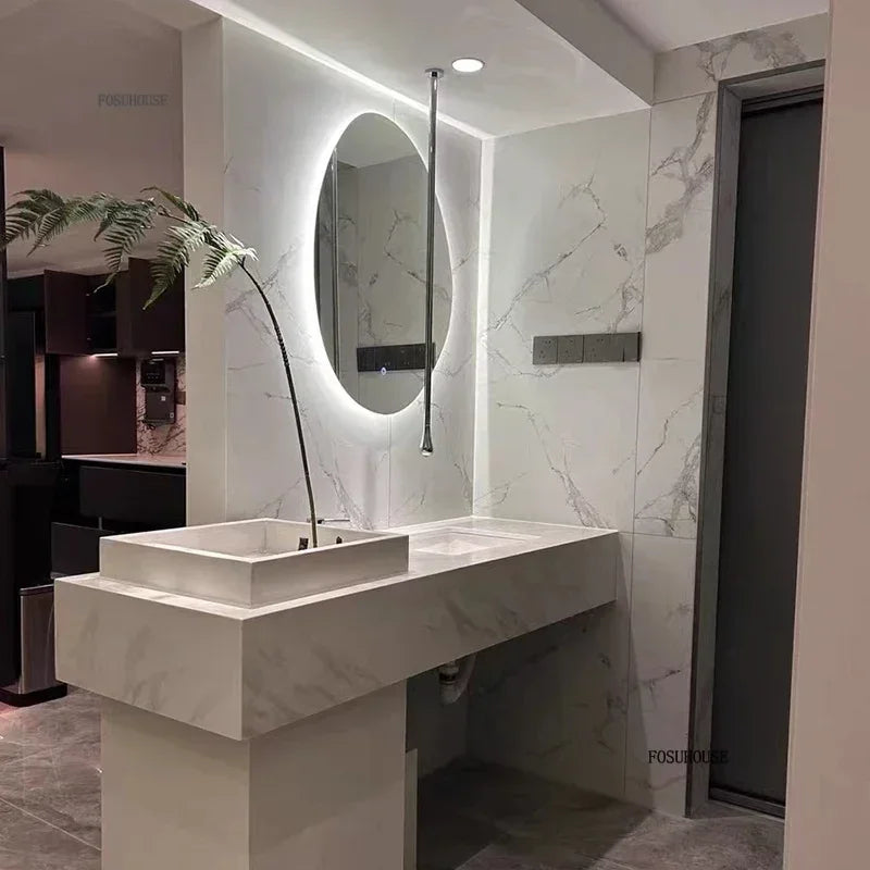 Essence Organic Pebble Backlit Frameless Smart Mirror - product detail view 6 by LUMEVORO