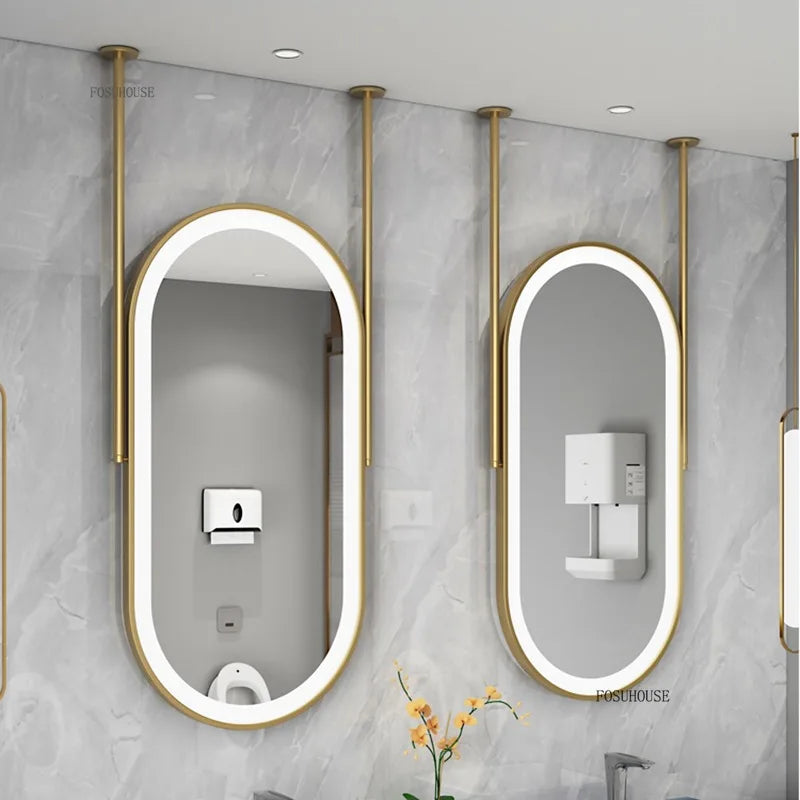 Horizon Dual-Rod Suspended Capsule Mirror - main product view by LUMEVORO