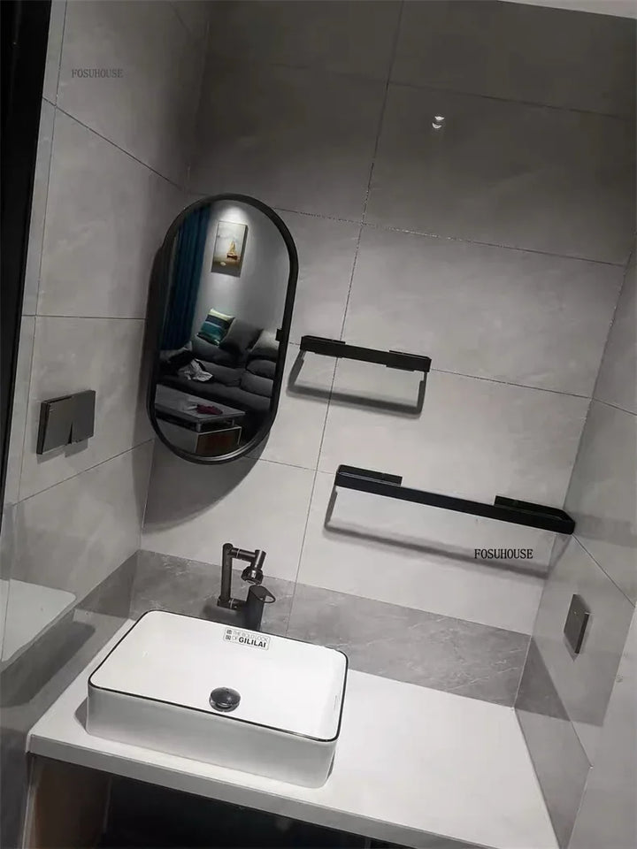 Sculptural Corner Folding Full-Length Mirror with Stand - product detail view 21 by LUMEVORO