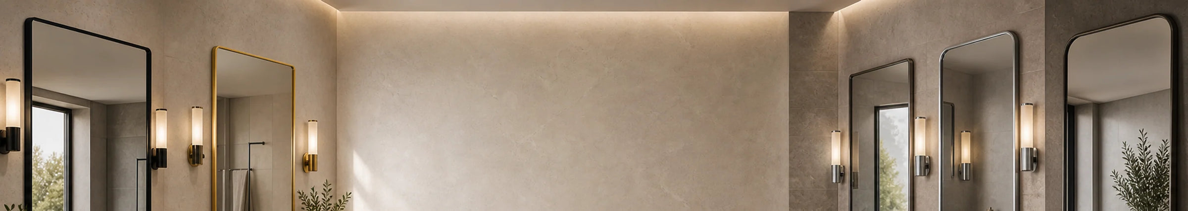 Metal Framed Mirrors lifestyle banner image by LUMEVORO