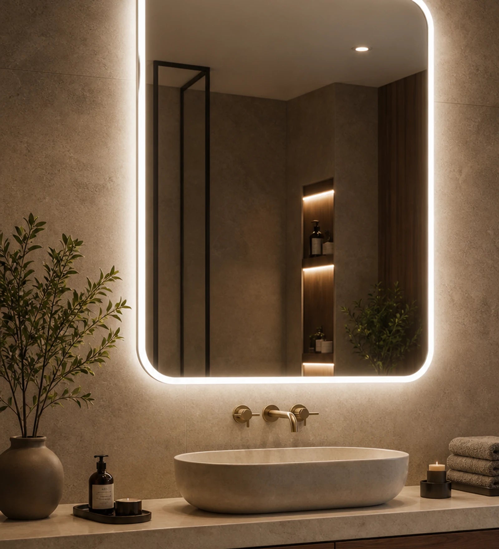 LUMEVORO LED mirror mobile homepage banner