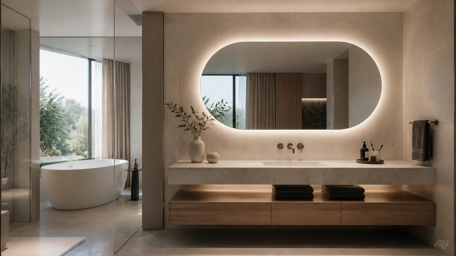 Project Inspiration hero inspiration slide for LUMEVORO LED mirrors
