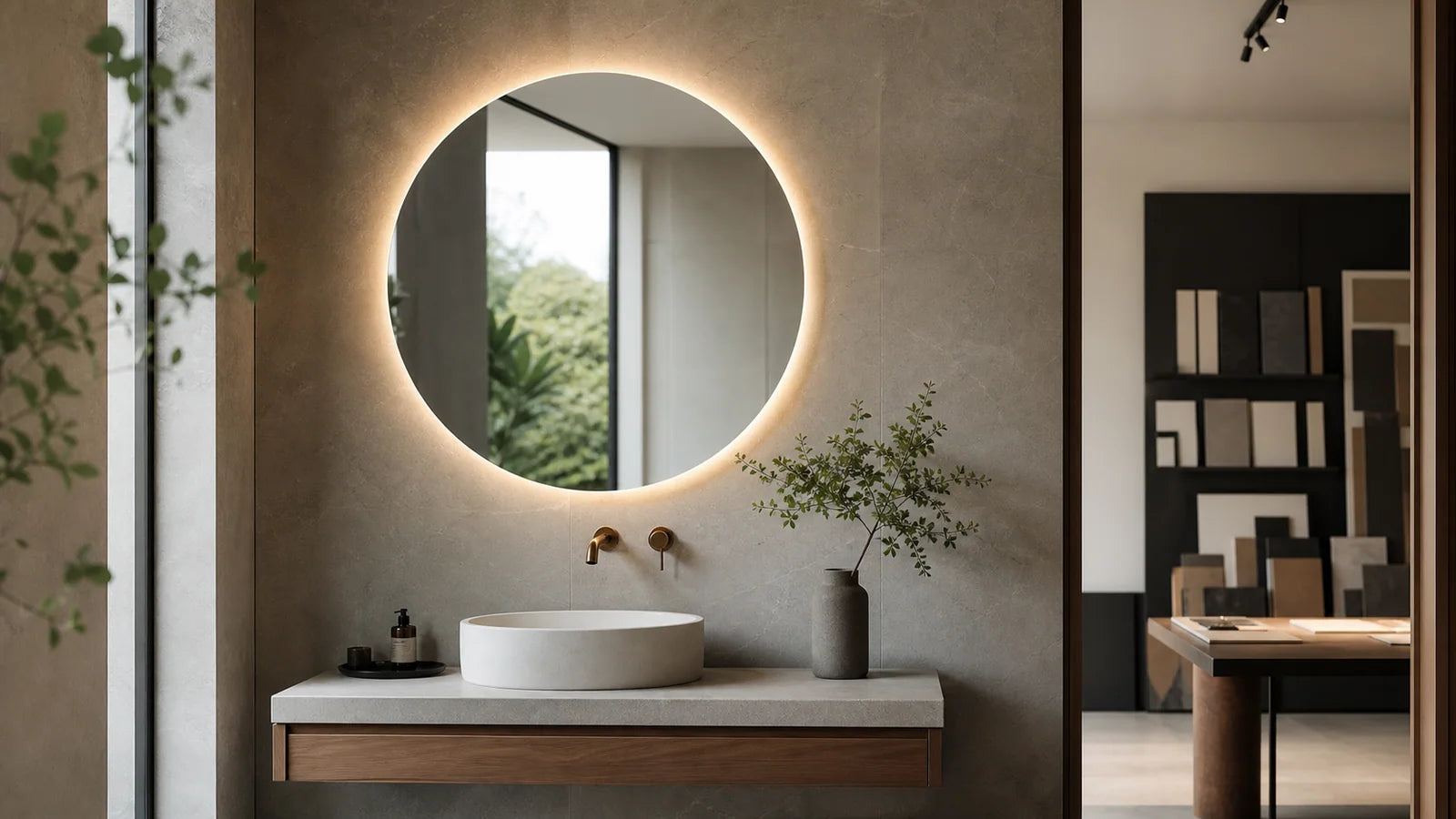 Backlit ambience inspiration for LUMEVORO LED mirrors