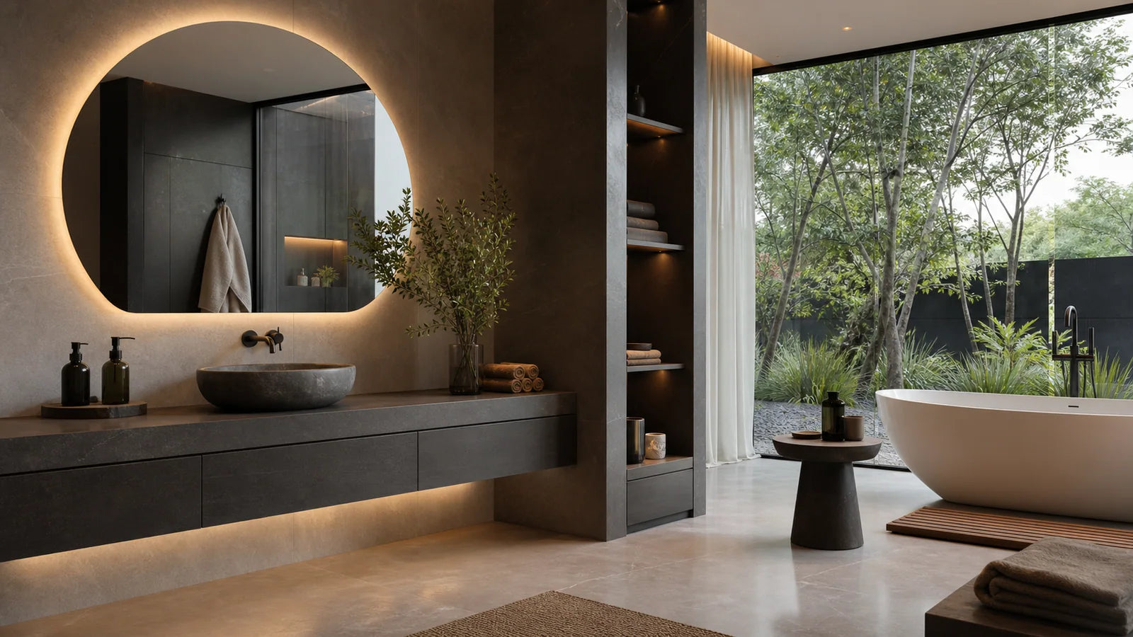 Hospitality corridor inspiration for LUMEVORO LED mirrors