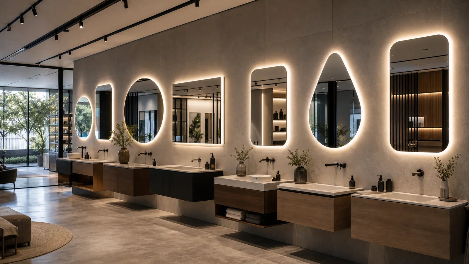 Project-ready pair inspiration for LUMEVORO LED mirrors