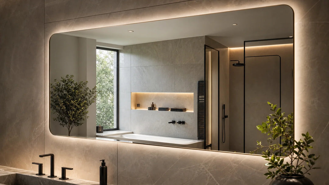 Our Story long alternating story image stream for LUMEVORO LED mirrors