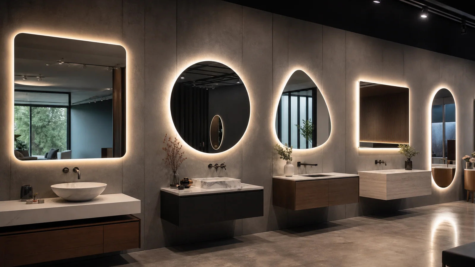 Our Story long alternating story image stream for LUMEVORO LED mirrors