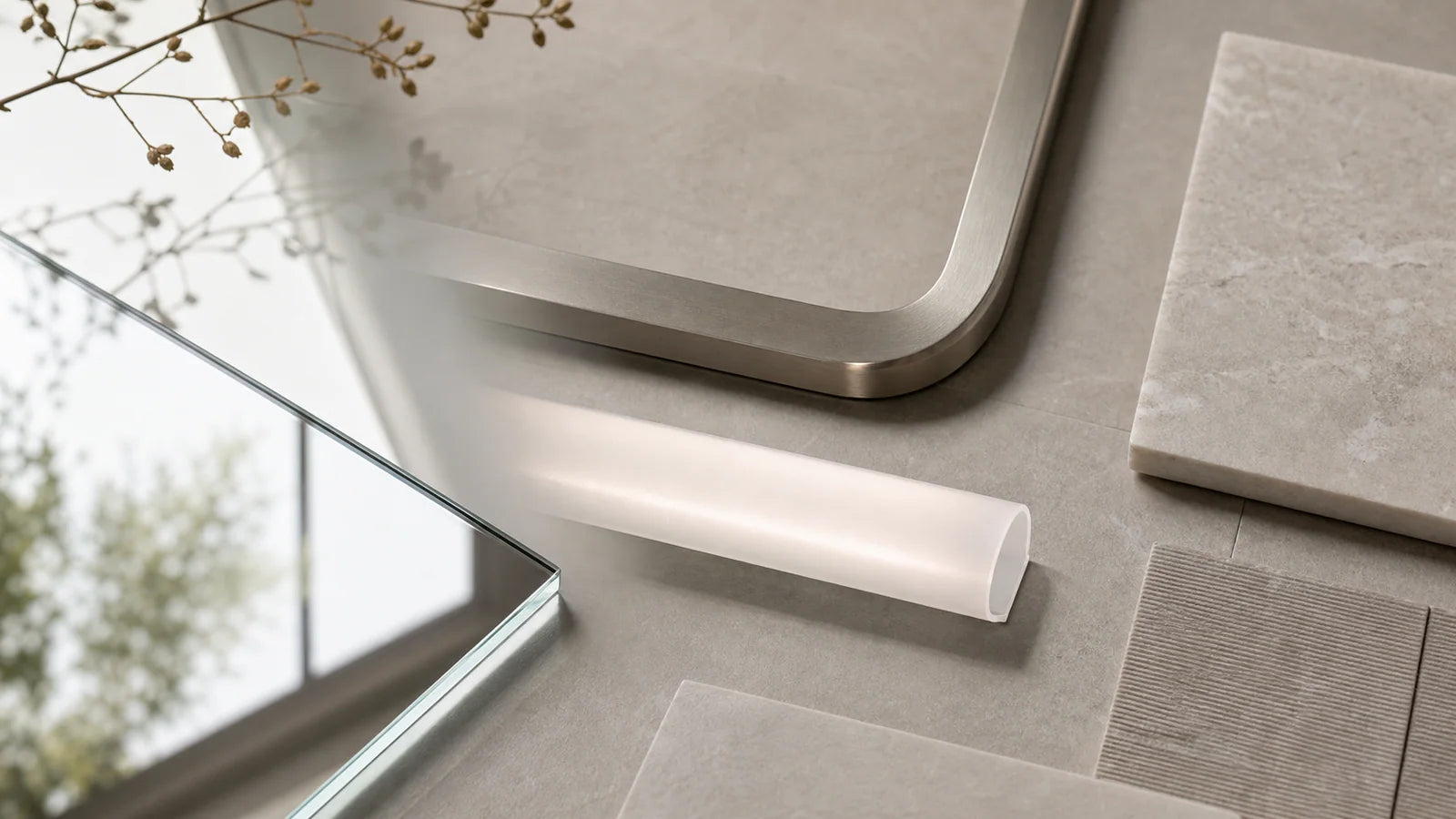 Our Story long alternating story image stream for LUMEVORO LED mirrors