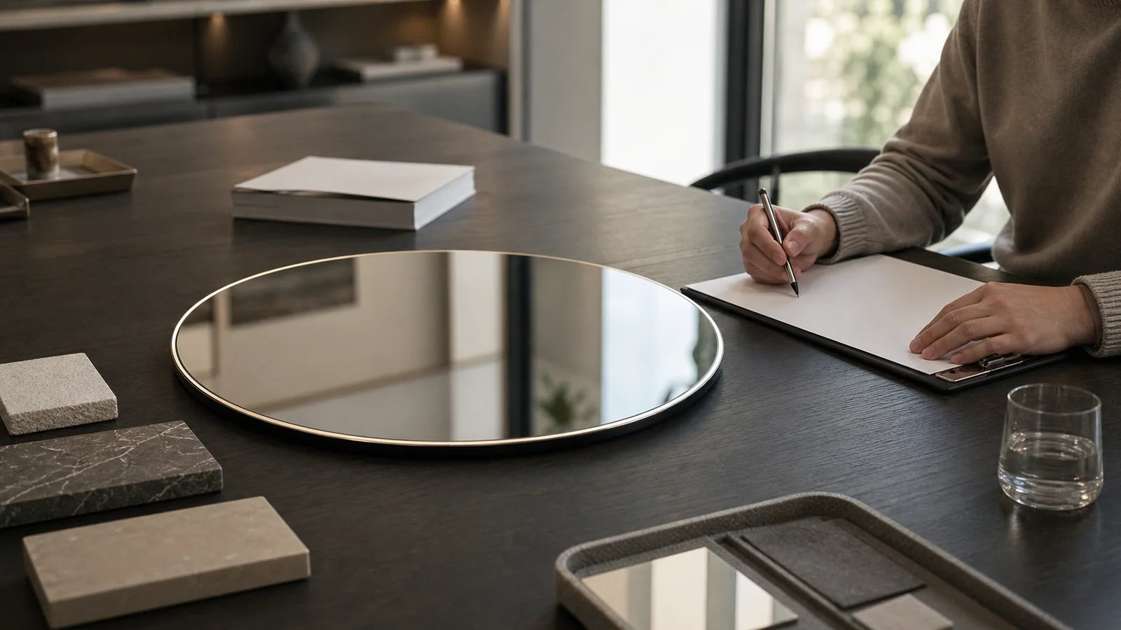 Our Story long alternating story image stream for LUMEVORO LED mirrors