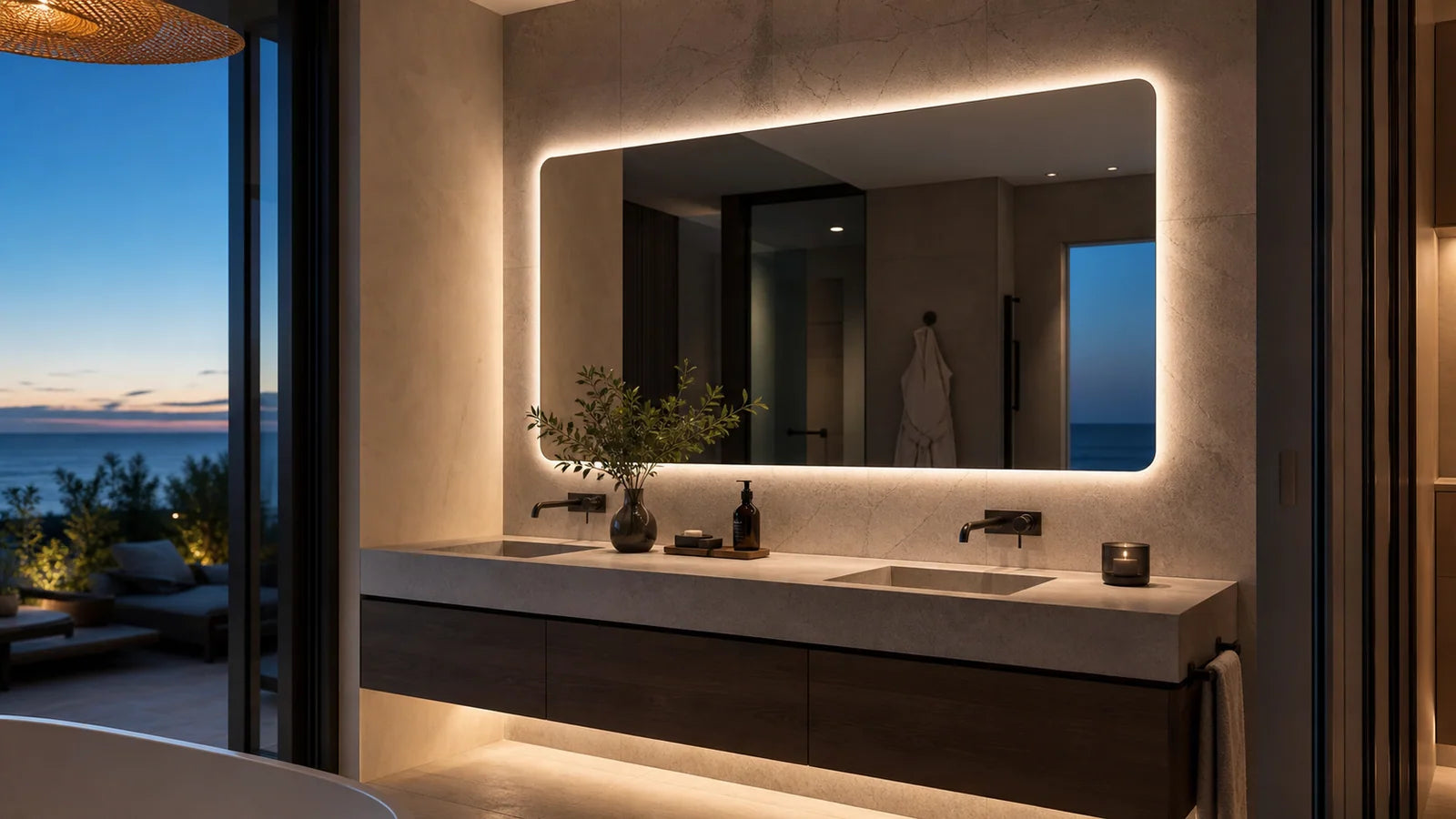 Our Story long alternating story image stream for LUMEVORO LED mirrors